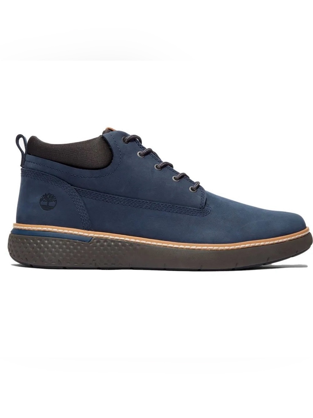 Timberland Cross Mark Navy Blue Nubuck Leather Chukka Boots Size 10.5